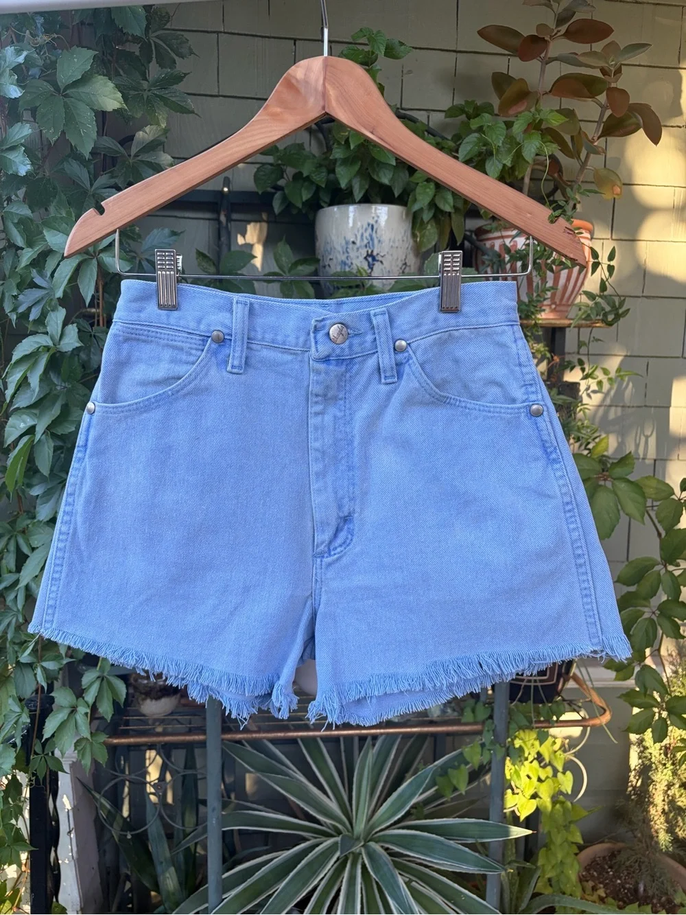 Vintage Light Blue Wrangler Denim Shorts